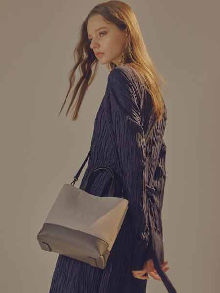 BRUNI Small Tote Bag (Neutral Grey)