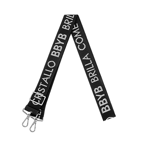 MARCE Lettering Webbing Strap (Silver)