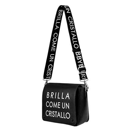 MARCE Lettering Webbing Strap (Silver)