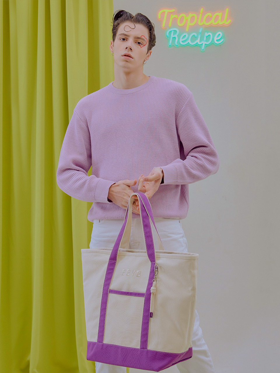 [리퍼브] Tropical Market Bag (Extra-large) Purple
