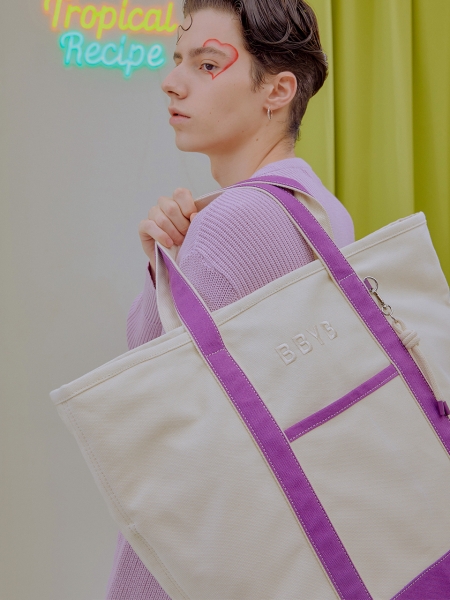 [리퍼브] Tropical Market Bag (Extra-large) Purple