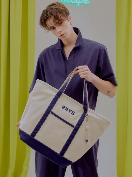 Tropical Market Bag (Extra-large) Navy