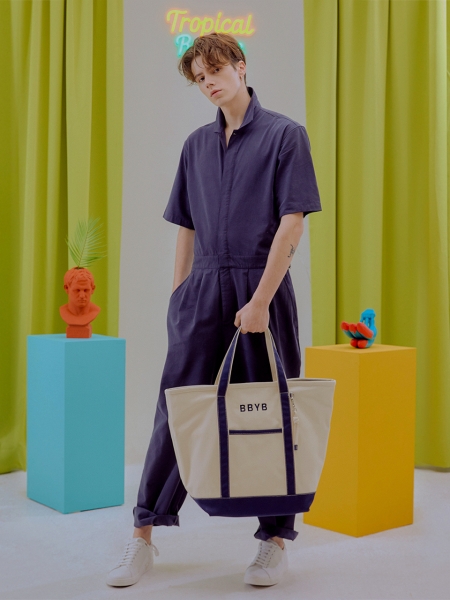 Tropical Market Bag (Extra-large) Navy