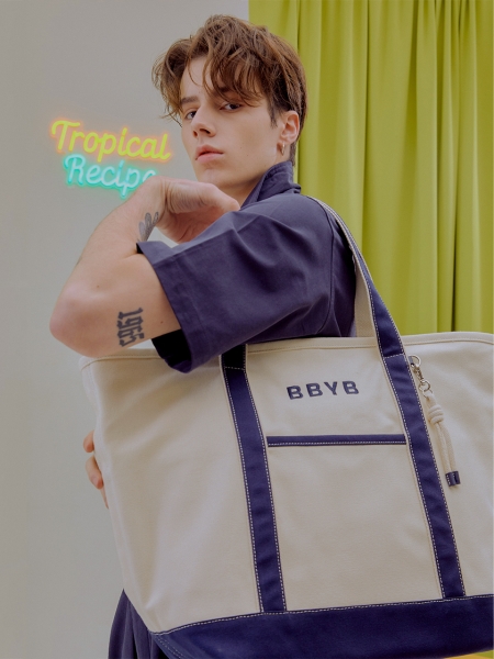 Tropical Market Bag (Extra-large) Navy