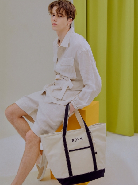 [리퍼브] Tropical Market Bag (Extra-large) Black