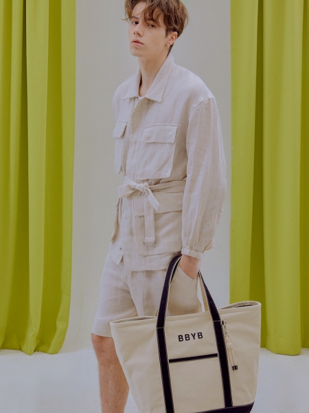 [리퍼브] Tropical Market Bag (Extra-large) Black