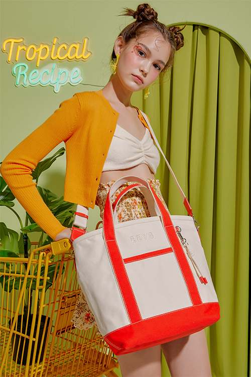 [리퍼브] Tropical Market Bag (Medium) Red