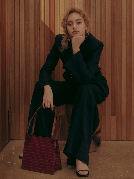 Croc Dahlia (M) Bag (Tawny Port Wine)