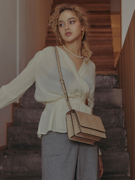 Croc Heather Bag (Hazelnut)