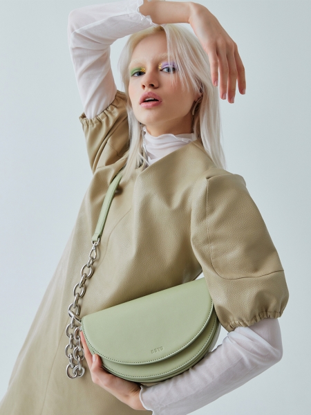 Atti Saddle Cross Bag (Muted Lime)