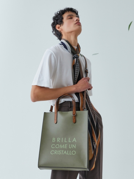 MARCE Slim Unisex Tote Bag (Sage Khaki)