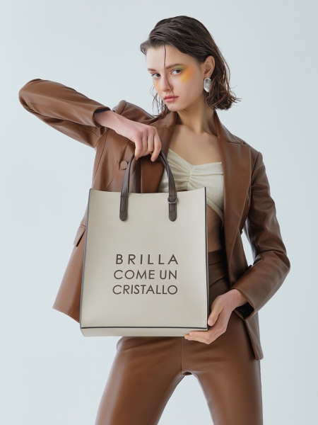 MARCE Slim Unisex Tote Bag (Sand Ivory)