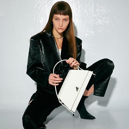 Miu Shoulder Bag (Titanium White)