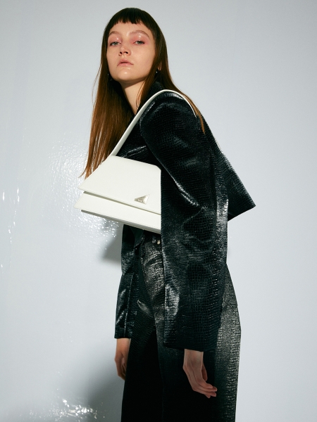 [리퍼브] Miu Shoulder Bag (Titanium White)