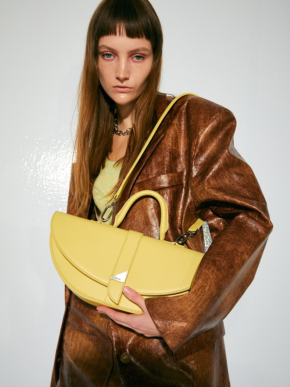 Ode Saddle Shoulder Bag (Primrose Yellow)