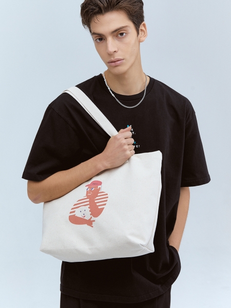 [BBYB X 권신홍] Cotton Old Boy Two-way Eco Bag