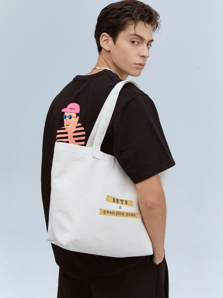 [BBYB X 권신홍] Cotton Old Boy Two-way Eco Bag