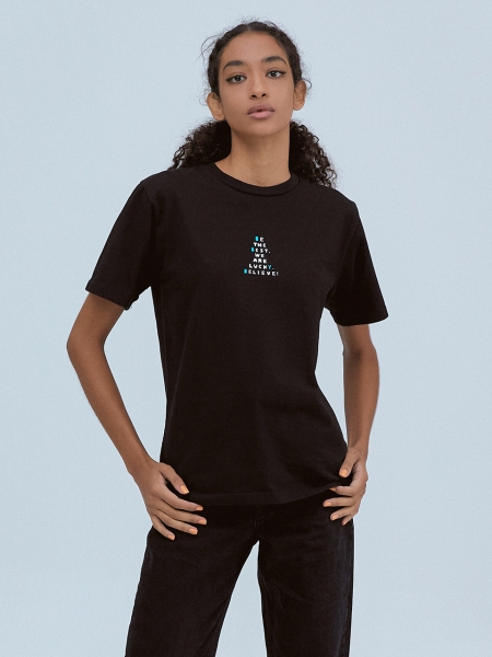 [BBYB X 권신홍] Unisex Old Boy Over-fit T-shirt (Black)