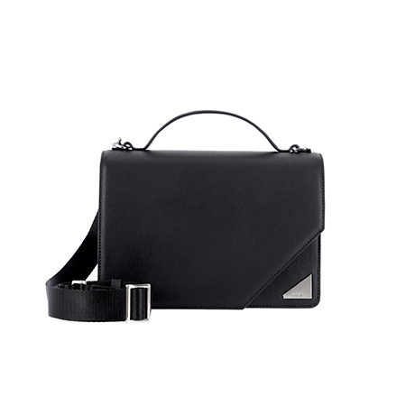 ☆韓国の人気☆【BBYB】☆Mago Unisex Satchel Cross Ba.g☆ Mago Unisex Satchel Cross Bag (Jade Black) | 비비와이비