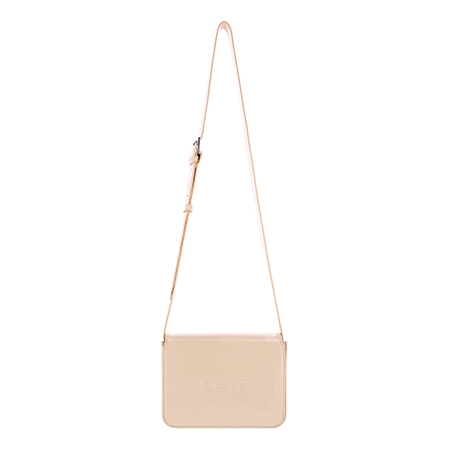 Nov Unisex Mini Messenger (Crinkled Cream)