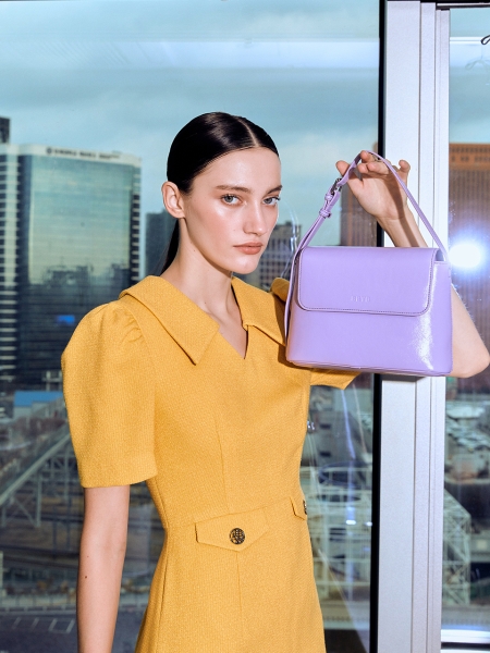 [리퍼브] Ciel Shoulder Bag (Crinkled Violet)