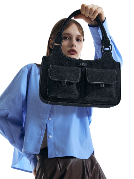 Linda Tote Bag (Denim Black)