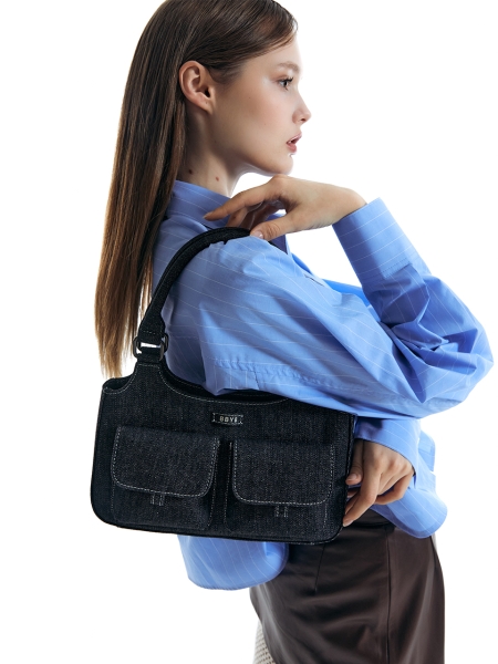 Linda Tote Bag (Denim Black)