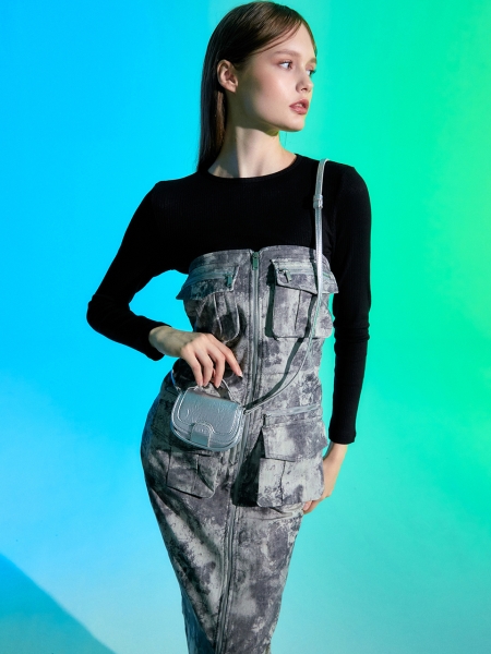 BEI Saddle Micro Mini Bag (Silver)