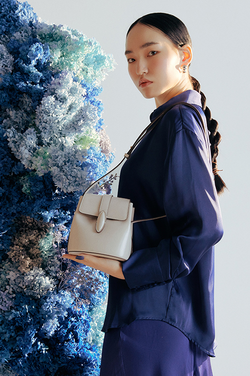 Ecor Mini Cross Bucket Bag (Ivory)