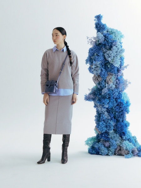 Ecor Mini Cross Bucket Bag (Blue)