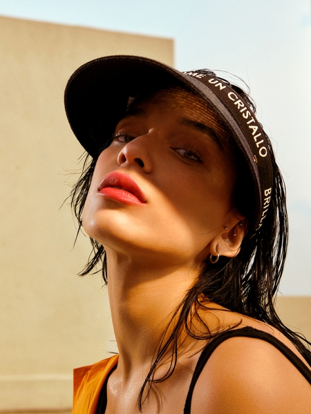 Raffia Sun Visor Cap (Black)