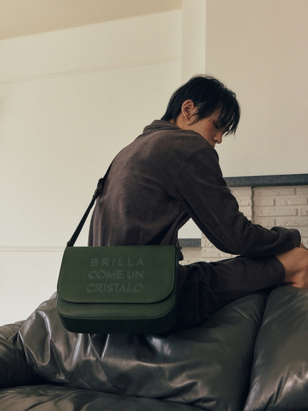 MARCE Unisex Messenger Bag (Khaki)