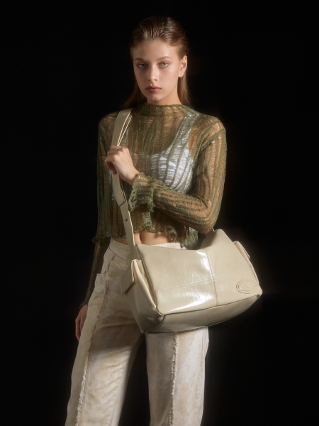 TOMO Messenger Cross Bag (Ivory)