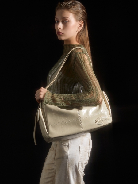 TOMO Messenger Cross Bag (Ivory)