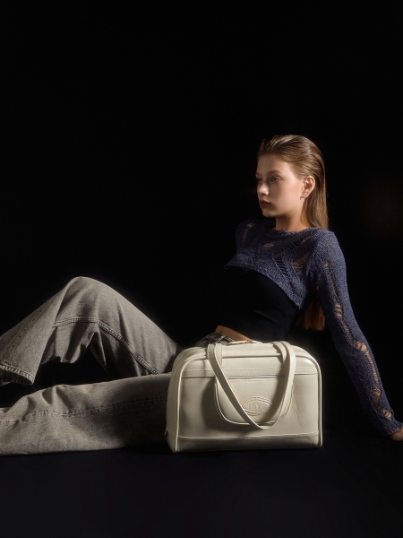 Lire Large Shoulder Bag (Ivory)