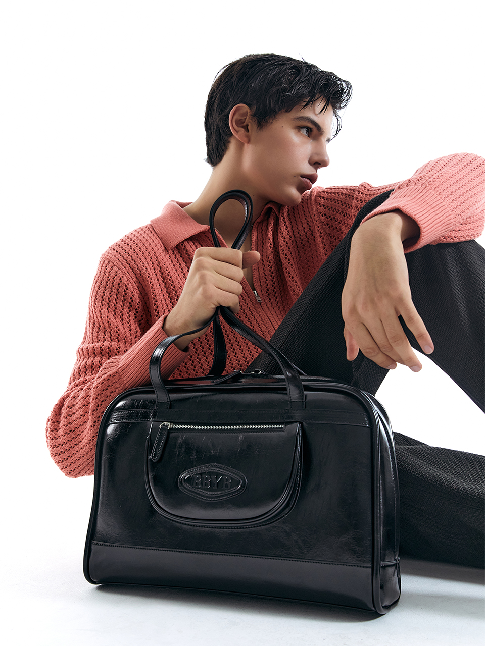 Lire Large Shoulder Bag (Black)