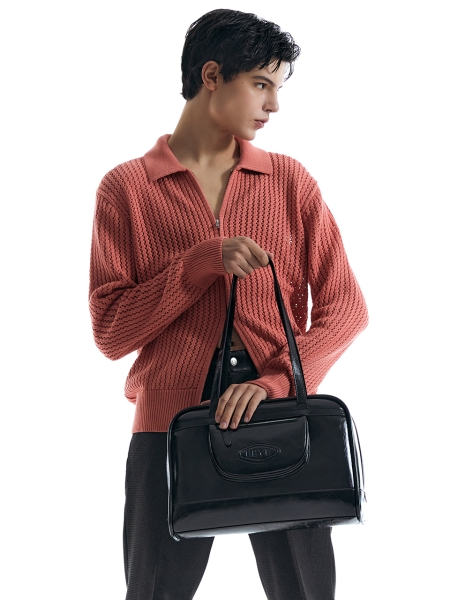 Lire Large Shoulder Bag (Black)