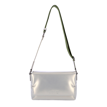 POPA Unisex Small Messenger Bag (Hologram Silver)