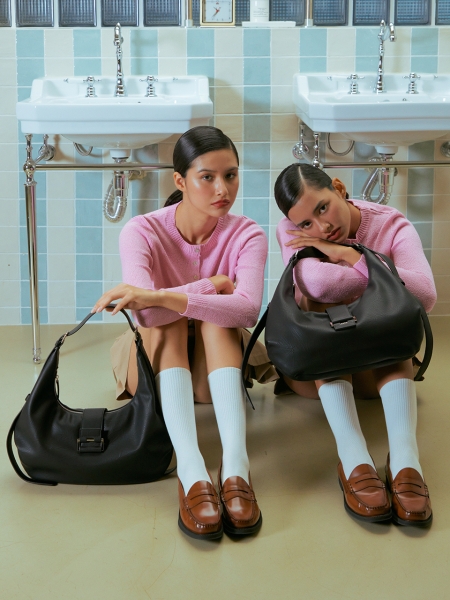 Noce Large Shoulder Bag (Black)