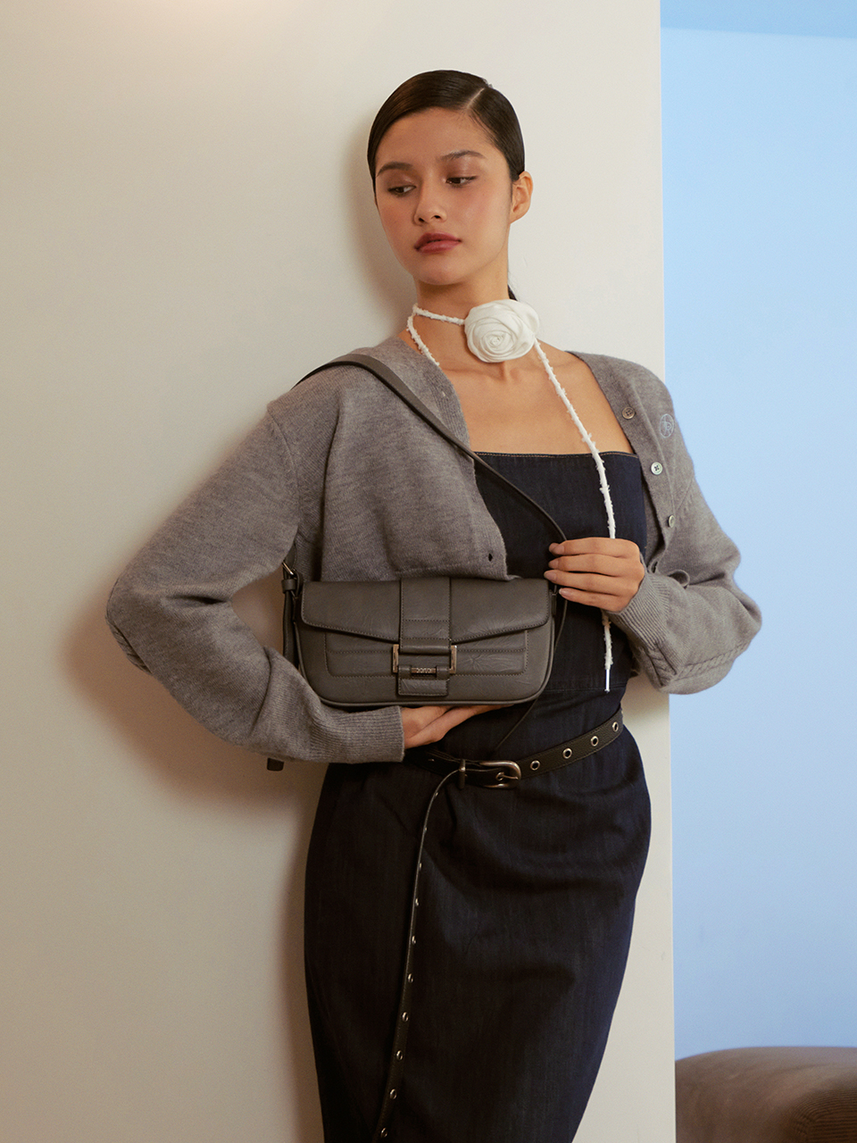 Noce Small Cross Bag (Grey)