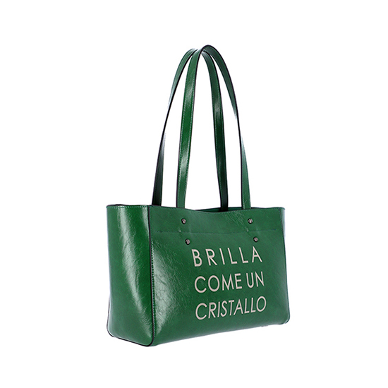 MARCE Zip Shoulder Bag (Deep Green)