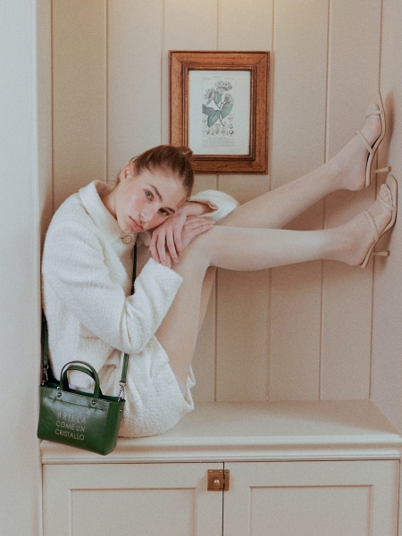MARCE Zip Mini Cross Bag (Deep Green)