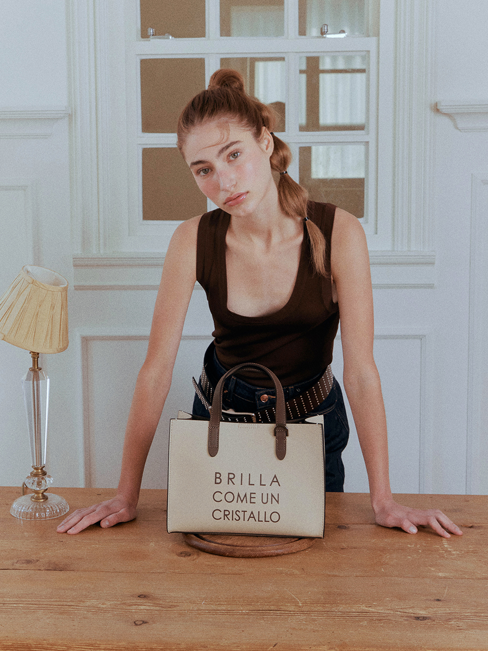 MARCE Half Tote Bag (Ivory)