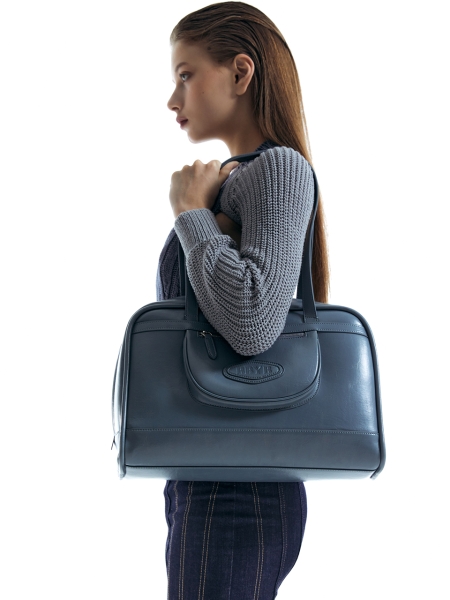 Lire Large Shoulder Bag (Smoke Blue)