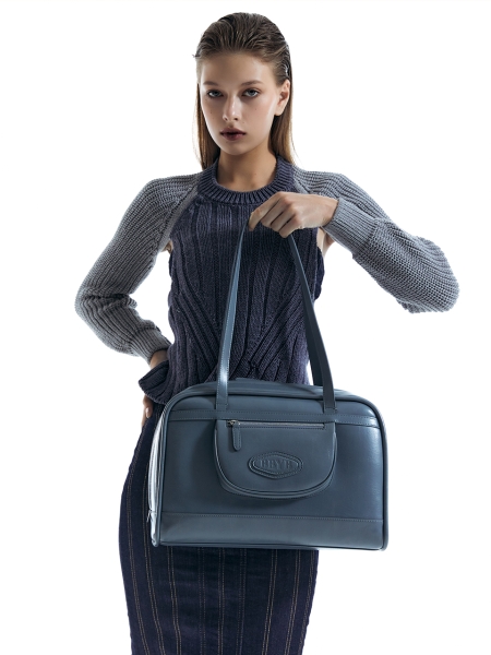 Lire Large Shoulder Bag (Smoke Blue)