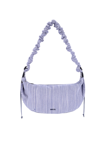 Noi Ruffle Large Shoulder Bag (Blue)