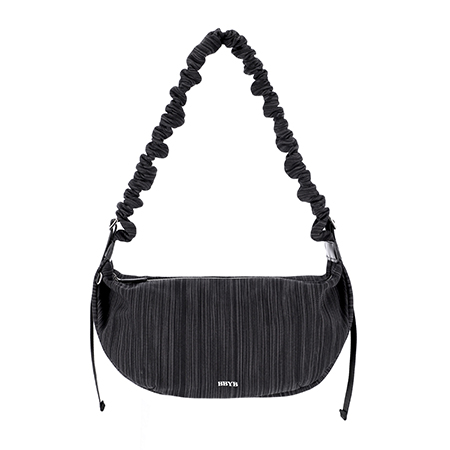 Noi Ruffle Large Shoulder Bag (Black) Noi Ruffle Large Shoulder Bag (Black)