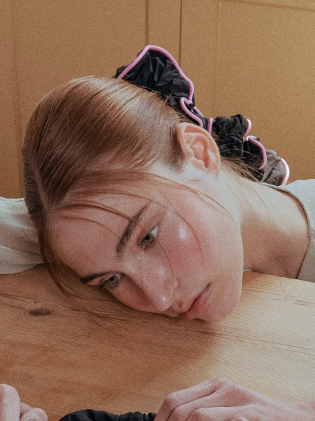 [리퍼브] Noi Woven Scrunchie (Black)