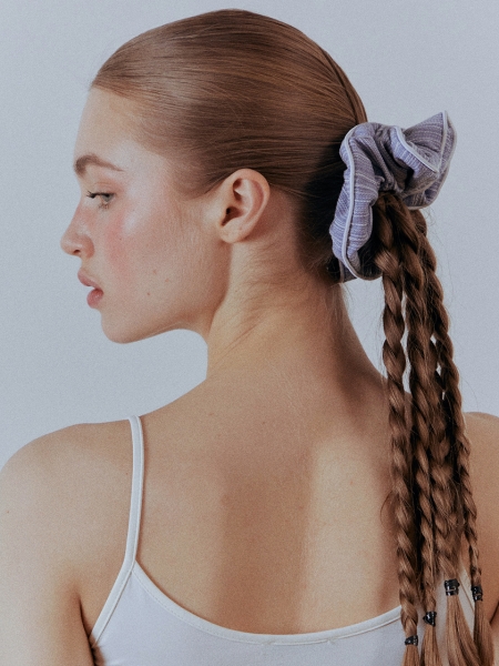 [리퍼브] Noi Cotton Scrunchie (Blue)