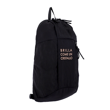 MARCE Woven Nylon Backpack (Black)